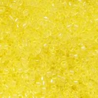 DB1401 Transparent Pale Yellow, Size 11/0 Miyuki Delica Beads, 5.2g approx. *Being discontinued by Factory*