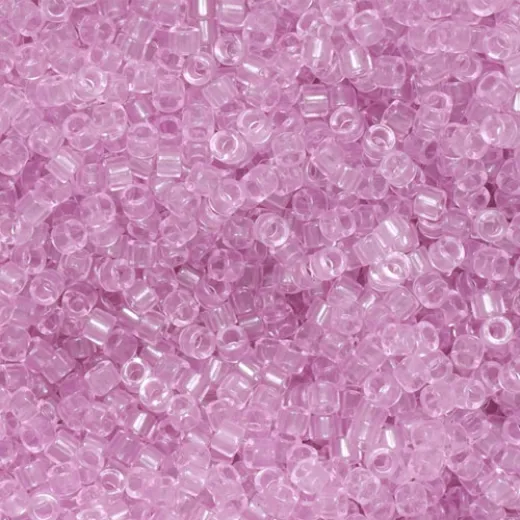 DB1402 Transparent Pale Rose, Size 11/0 Miyuki Delica Beads, 5.2g approx. *Being discontinued by Factory* DB1402 Transparent Pale Rose, Size 11/0 Miyuki Delica Beads, 5.2g approx. *Being discontinued by Factory*