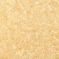 DB1409 Transparent Pale Beige, Size 11/0 Miyuki Delica Beads, 5.2g approx. *Being discontinued by Factory*