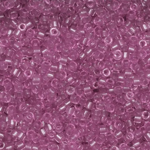 DB1413 Transparent Light Rose, Size 11/0 Miyuki Delica Beads, 5.2g approx. *Being discontinued by Factory* DB1413 Transparent Light Rose, Size 11/0 Miyuki Delica Beads, 5.2g approx. *Being discontinued by Factory*