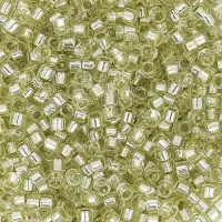 DB1432 Pale Yellow Silver Lined, Size 11/0 Miyuki Delica Beads, 5.2g approx. *Being discontinued by Factory*