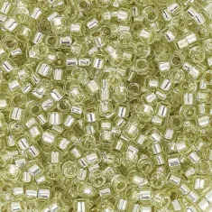 DB1431 Pale Green Moss Silver Lined, Size 11/0 Miyuki Delica Beads, 5.2g approx. *Being discontinued by Factory*