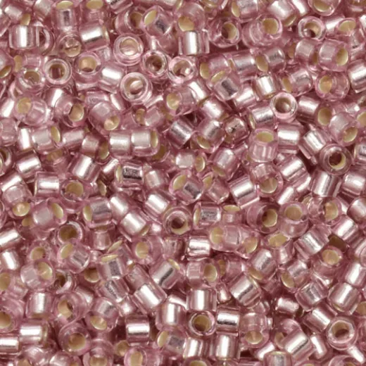 DB1434 Silver Lined Pale Rose, Size 11/0 Miyuki Delica Beads, 5.2g approx. *Being discontinued by Factory* DB1434 Silver Lined Pale Rose, Size 11/0 Miyuki Delica Beads, 5.2g approx. *Being discontinued by Factory*