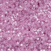 DB1473 Pale Pink Orchid Transparent Luster, Size 11/0 Miyuki Delica Beads, 5.2g approx. *Being discontinued by Factory*