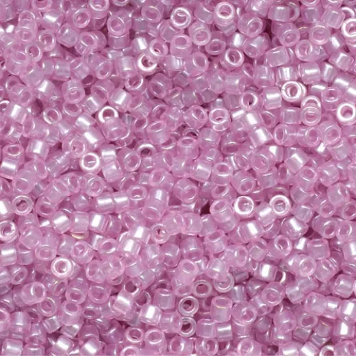 DB1473 Pale Pink Orchid Transparent Luster, Size 11/0 Miyuki Delica Beads, 5.2g approx. *Being discontinued by Factory*