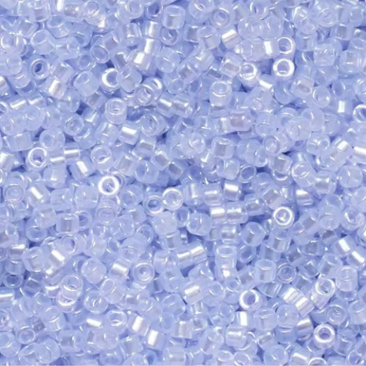 DBS1476 Transparent Pael Amethyst Luster, Colour 1476 15/0 Miyuki Delica Beads, 5.2g approx. DBS1476 Transparent Pael Amethyst Luster, Colour 1476 15/0 Miyuki Delica Beads, 5.2g approx.