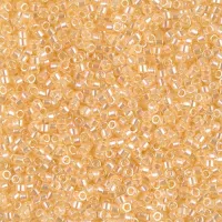 DB1478 Pale Apricot Transparent Luster, Size 11/0 Miyuki Delica Beads, 5.2g approx. *Being discontinued by Factory*