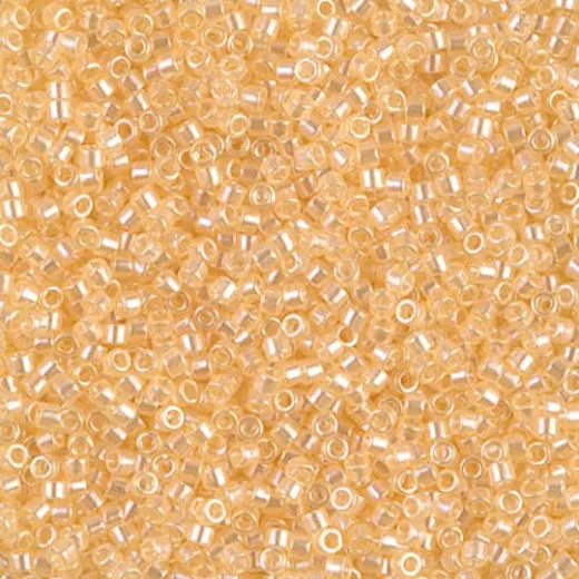 DB1478 Pale Apricot Transparent Luster, Size 11/0 Miyuki Delica Beads, 5.2g approx. *Being discontinued by Factory* DB1478 Pale Apricot Transparent Luster, Size 11/0 Miyuki Delica Beads, 5.2g approx. *Being discontinued by Factory*