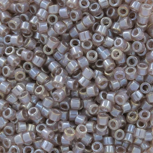 DB1486 Taupe Transparent Luster, Size 11/0 Miyuki Delica Beads, 50g approx.