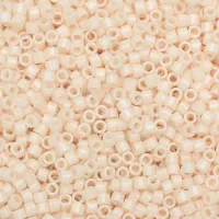 DBS1490  Opaque Bisque White, Colour 1490 15/0 Miyuki Delica Beads, 5.2g approx.