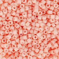 DBS1493 Opaque Light Salmon, 15/0 Miyuki Delica Beads, 5.2g approx.