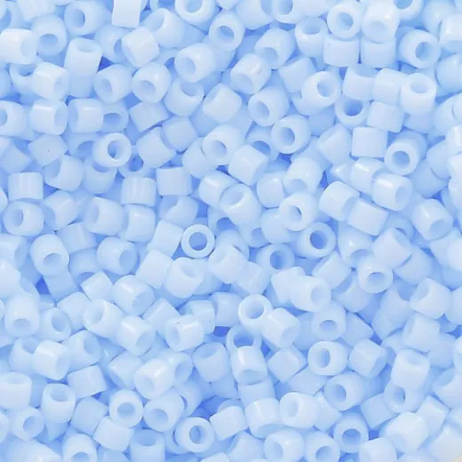DB1497-1 Light Blue Sky Opaque, Size 11/0 Miyuki Delica Beads, 5.2g approx. DB1497-1 Light Blue Sky Opaque, Size 11/0 Miyuki Delica Beads, 5.2g approx.
