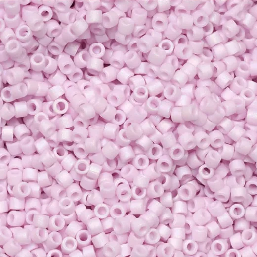 DB1524 Matte Opaque Pale Rose, Size 11/0 Miyuki Delica Beads, 5.2g approx. *Being discontinued by Factory* DB1524 Matte Opaque Pale Rose, Size 11/0 Miyuki Delica Beads, 5.2g approx. *Being discontinued by Factory*