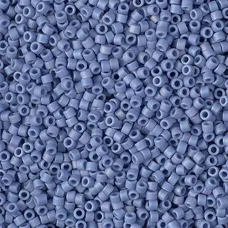 DB1527 Opaque Light Sky Blue AB Matte, Size 11/0 Miyuki Delica Beads, 5.2g appro...