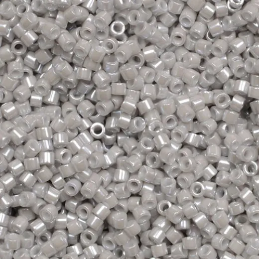 DB1538 Opaque Light Smoke Ceylon, Size 11/0 Miyuki Delica Beads, 5.2g approx. DB1538 Opaque Light Smoke Ceylon, Size 11/0 Miyuki Delica Beads, 5.2g approx.
