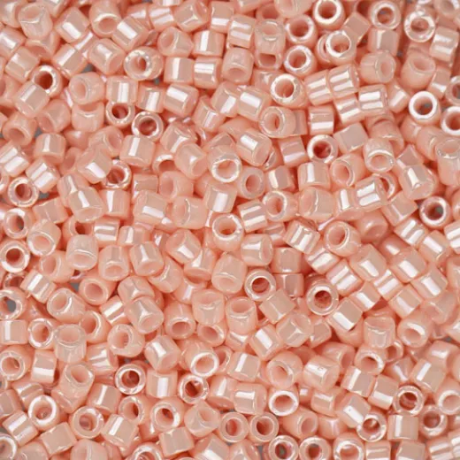 DBL1533 Light Salmon Opaque size 8/0 Miyuki Delica Beads, Colour 1533, 5.2g approx. DBL1533 Light Salmon Opaque size 8/0 Miyuki Delica Beads, Colour 1533, 5.2g approx.
