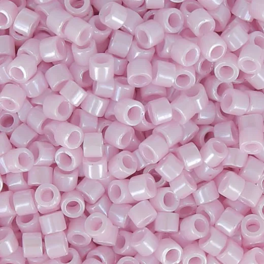 DBL1534 Opaque Pale Rose Ceylon size 8/0 Miyuki Delica Beads, Colour 1534, 5.2g approx. DBL1534 Opaque Pale Rose Ceylon size 8/0 Miyuki Delica Beads, Colour 1534, 5.2g approx.