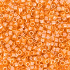DBS1563  Opaque Mandarin Luster, Colour 1563 15/0 Miyuki Delica Beads, 5.2g app...