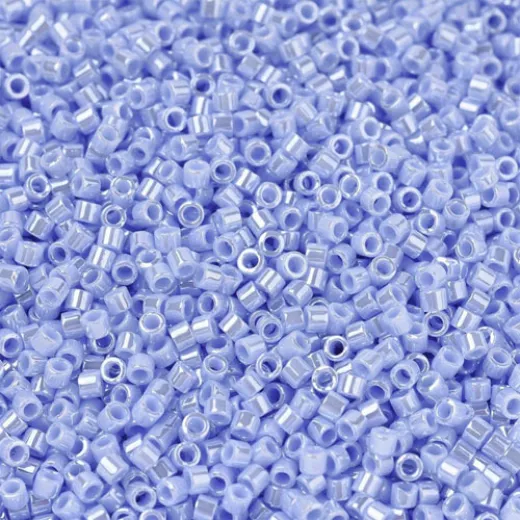 DB1568 Blue Agate Opaque Luster, Size 11/0 Miyuki Delica Beads, 5.2g approx. DB1568 Blue Agate Opaque Luster, Size 11/0 Miyuki Delica Beads, 5.2g approx.