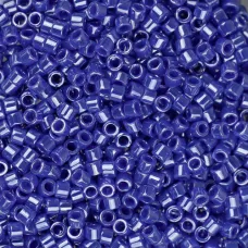 DBS1569  Opaque Cyan Blue Luster, Colour 1569 15/0 Miyuki Delica Beads, 5.2g ap...