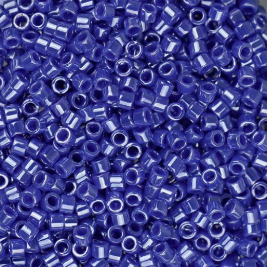 DBS1569 Opaque Cyan Blue Luster, Colour 1569 15/0 Miyuki Delica Beads, 5.2g approx. DBS1569 Opaque Cyan Blue Luster, Colour 1569 15/0 Miyuki Delica Beads, 5.2g approx.