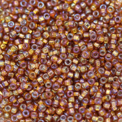 DB1574 Dark Brown Currant AB Size 11/0 Miyuki Delica Beads, 5.2g approx.