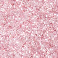DB1673 Pearl Lined Transparent Pink AB, Size 11/0 Miyuki Delica Beads, 5.2g appr...