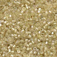 DB1766 Sparkling Celery Lined Light Tea Rose AB, Size 11/0 Miyuki Delica Beads, 50 Gram