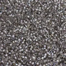 DB1772 Sparkling Pewter Lined Crystal AB, Size 11/0 Miyuki Delica Beads, 5.2g ap...