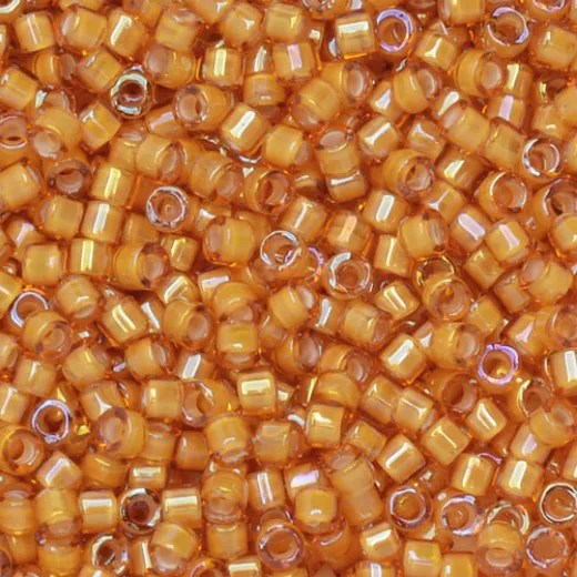 DB1778 White Lined Topaz AB, Size 11/0 Miyuki Delica Beads, 5.2g approx. DB1778 White Lined Topaz AB, Size 11/0 Miyuki Delica Beads, 5.2g approx.