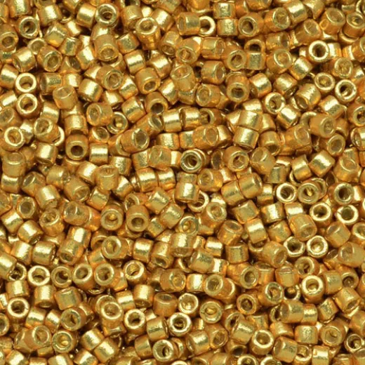 DBM1832 Duracoat Galvanised Gold - Miyuki Miyuki Delica Beads Size 10/0 Colour Code 1832 - 5.2g DBM1832 Duracoat Galvanised Gold - Miyuki Miyuki Delica Beads Size 10/0 Colour Code 1832 - 5.2g