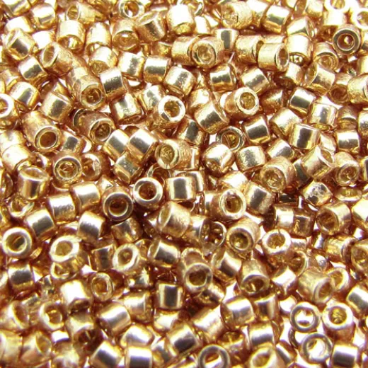 DB1834 Duracoat Galvanized Champagne, Size 11/0 Miyuki Delica Beads, 5.2g approx. DB1834 Duracoat Galvanized Champagne, Size 11/0 Miyuki Delica Beads, 5.2g approx.
