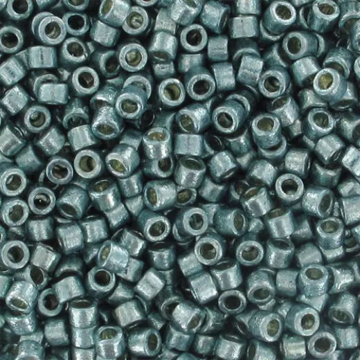 DB1846B Duracoat Galvanized Dark Sea Foam, Size 11/0 Miyuki Delica Beads, 50gm bag DB1846B Duracoat Galvanized Dark Sea Foam, Size 11/0 Miyuki Delica Beads, 50gm bag