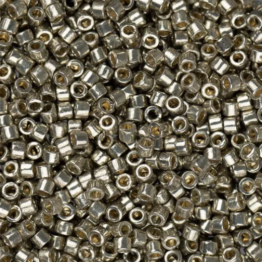 DBM1851 Duracoat galvanised Smokey Pewter Miyuki Miyuki Delica Beads Size 10/0 - Colour code 1851 - 5.2 Grms DBM1851 Duracoat galvanised Smokey Pewter Miyuki Miyuki Delica Beads Size 10/0 - Colour code 1851 - 5.2 Grms