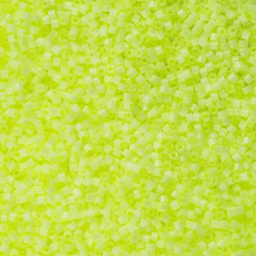 DB1857 Lime Acid Silk Inside Dyed, Size 11/0 Miyuki Delica Beads, 5.2g approx. DB1857 Lime Acid Silk Inside Dyed, Size 11/0 Miyuki Delica Beads, 5.2g approx.
