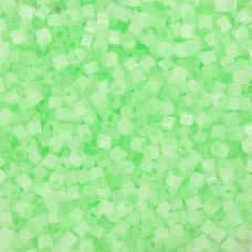 DB1858 Mint Green Silk Inside Dyed, Size 11/0 Miyuki Delica Beads, 5.2g approx. 