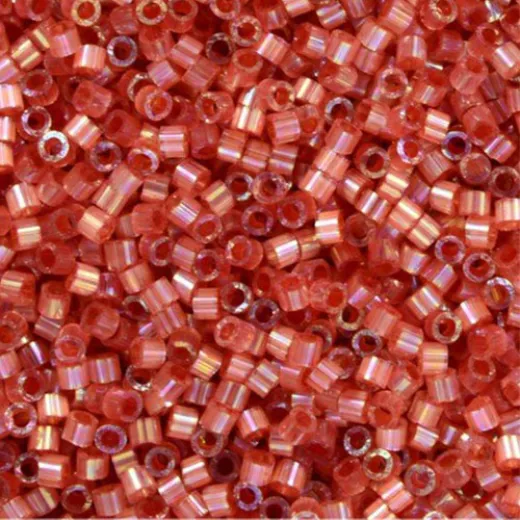 DB1865B Berry AB Silk Inside Dyed, Size 11/0 Miyuki Delica Beads, 50gm bag DB1865B Berry AB Silk Inside Dyed, Size 11/0 Miyuki Delica Beads, 50gm bag