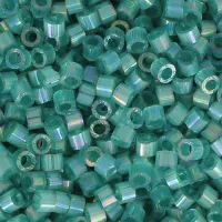 DB1870 Emerald AB Silk Inside Dyed, Size 11/0 Miyuki Delica Beads, 5.2g approx.