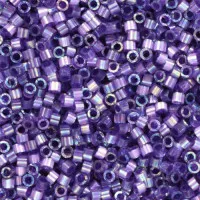 DB1881 Dark Orchid AB Silk Inside Dyed Size 11/0 Miyuki Delica Beads 5.2g approx. 