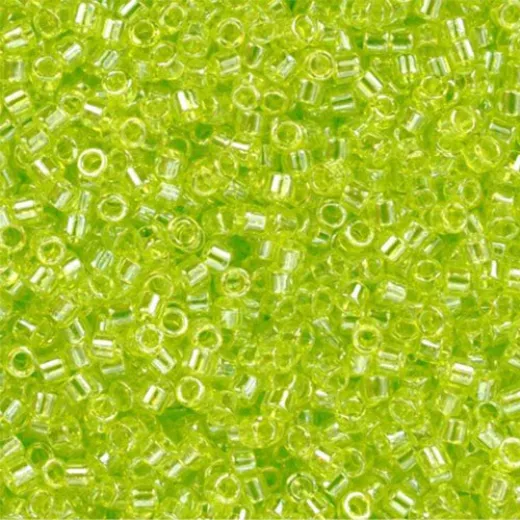 DB1888B Chartreuse Transparent Luster, Size 11/0 Miyuki Delica Beads, 50gm bag DB1888B Chartreuse Transparent Luster, Size 11/0 Miyuki Delica Beads, 50gm bag