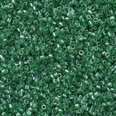 DB1889 Green Transparent Luster, Size 11/0 Miyuki Delica Beads, 5.2g approx. 