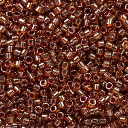 DB1891B Dark Topaz Transparent Luster, Size 11/0 Miyuki Delica Beads, 50gm bag DB1891B Dark Topaz Transparent Luster, Size 11/0 Miyuki Delica Beads, 50gm bag
