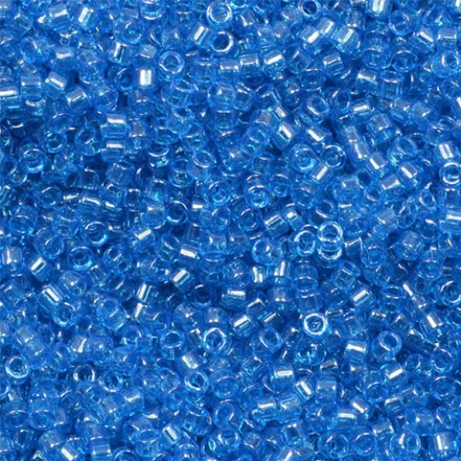 DB1895 Capri Blue Transparent Luster, Size 11/0 Miyuki Delica Beads, 5.2g approx. DB1895 Capri Blue Transparent Luster, Size 11/0 Miyuki Delica Beads, 5.2g approx.
