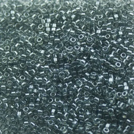 DB1897 Gray Transparent Luster Size 11/0 Miyuki Delica Beads, 5.2g approx. DB1897 Gray Transparent Luster Size 11/0 Miyuki Delica Beads, 5.2g approx.