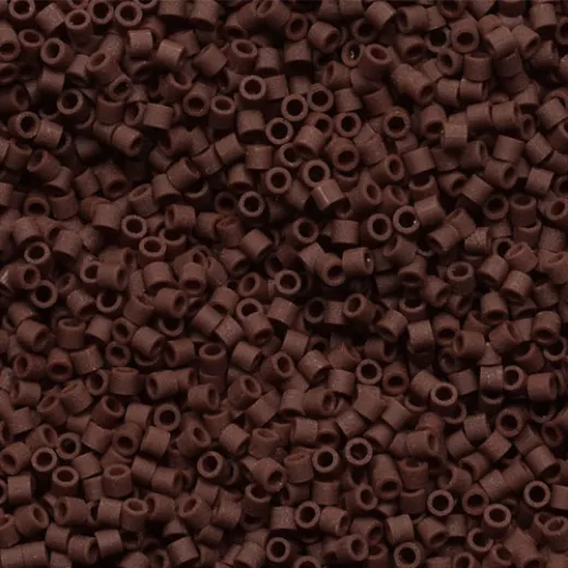 DBS1910 Matte Opaque Espresso, Colour 1910 15/0 Miyuki Delica Beads, 5.2g approx. DBS1910 Matte Opaque Espresso, Colour 1910 15/0 Miyuki Delica Beads, 5.2g approx.
