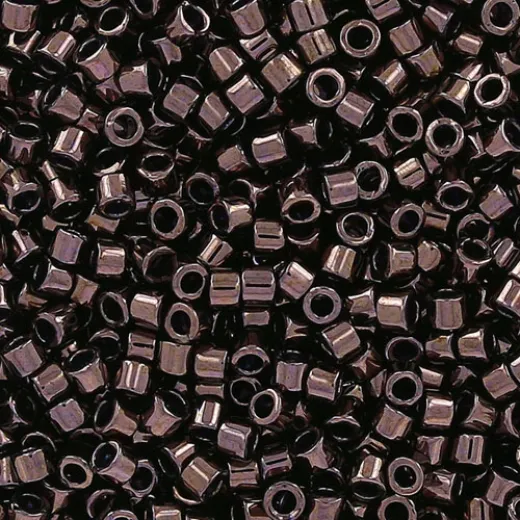 DB1991 French Plum Metallic, Size 11/0 Miyuki Delica Beads, 50gm bag DB1991 French Plum Metallic, Size 11/0 Miyuki Delica Beads, 50gm bag
