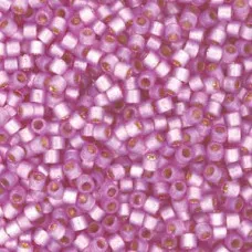 DB2180  Semi-Frosted Silver Lined Dyed Orchid 11/0 Duracoat Miyuki Delica Beads...