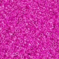 DB2037 Luminous Hot Magenta, Size 11/0 Miyuki Delica Beads, 50 Grams