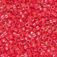 DB2051 Luminous Poppy Red, Size 11/0 Miyuki Delica Beads, 5.2g approx.
