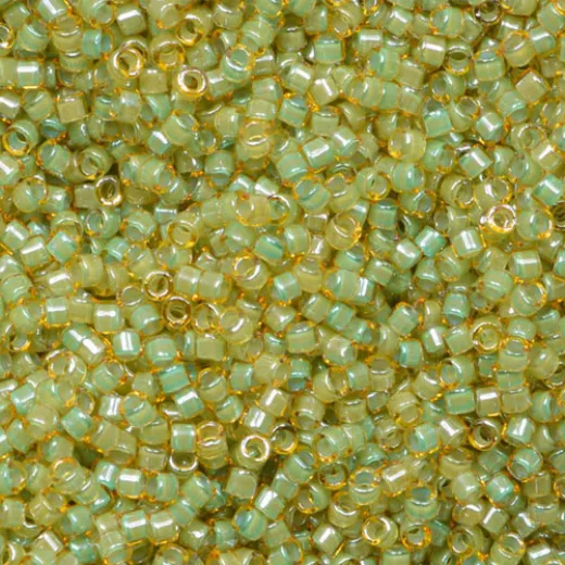 DB2052 Luminous Asparagus Green, Size 11/0 Miyuki Delica Beads, 50 Grams DB2052 Luminous Asparagus Green, Size 11/0 Miyuki Delica Beads, 50 Grams